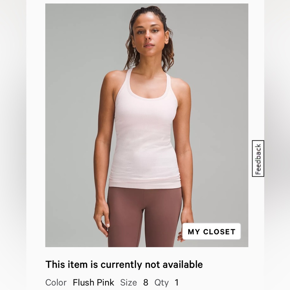 Lululemon ebb to street tank